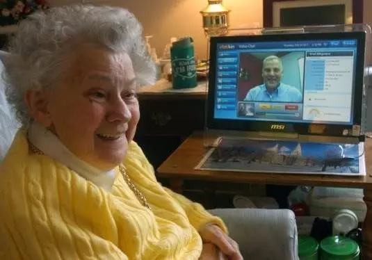 Video chat is one of the Telikin's most vaunted features