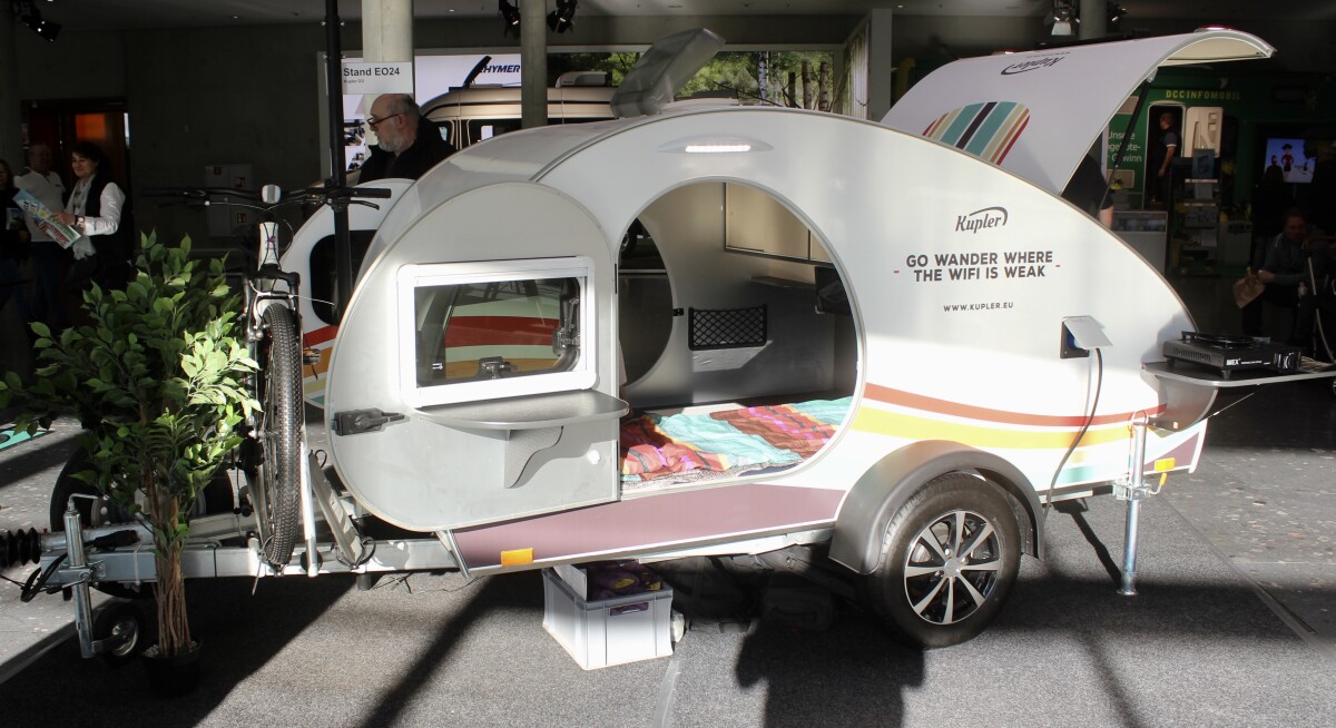 Kupler teardrop trailer - we like the tagline, though we're not sure it's in line with the younger campers currently driving the industry, including trends like teardrop trailers