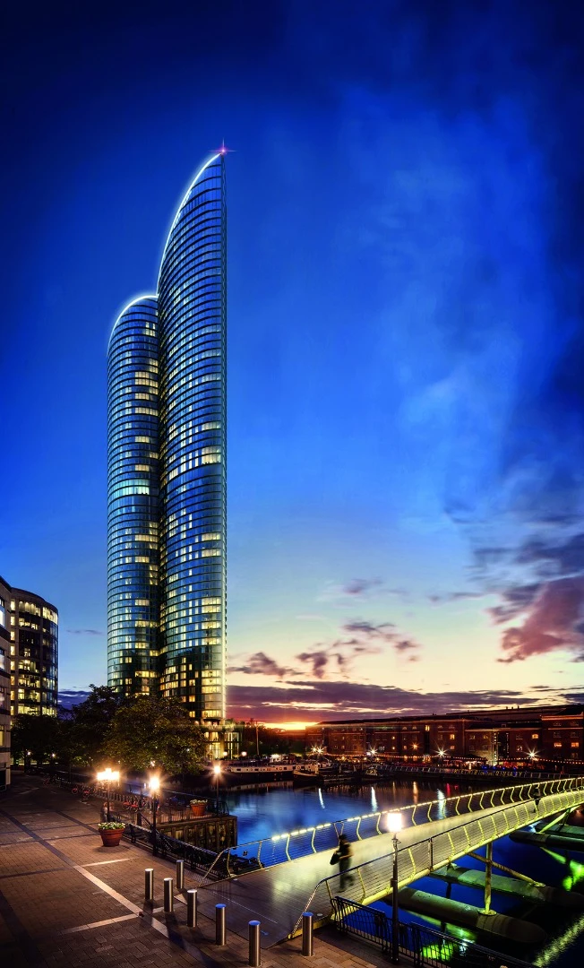 At night, the roofs of the towers will be topped by feature lighting, aimed at reinforcing the building's silhouette