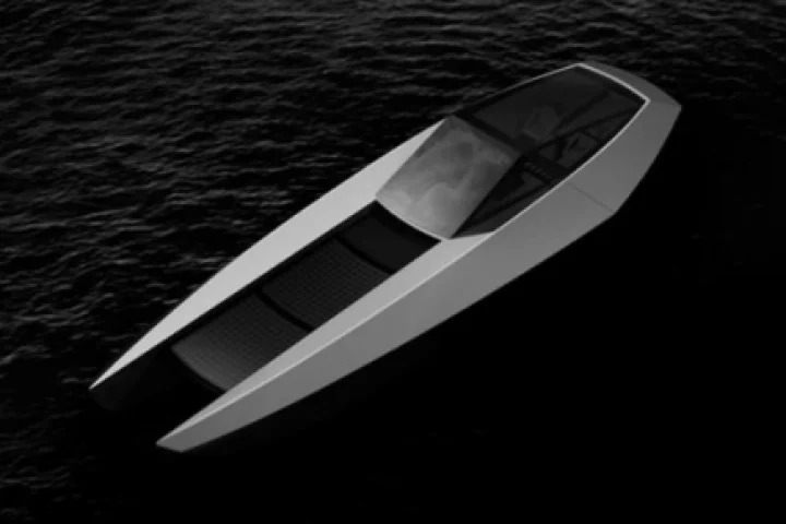 Code X's solar-hybrid luxury yacht