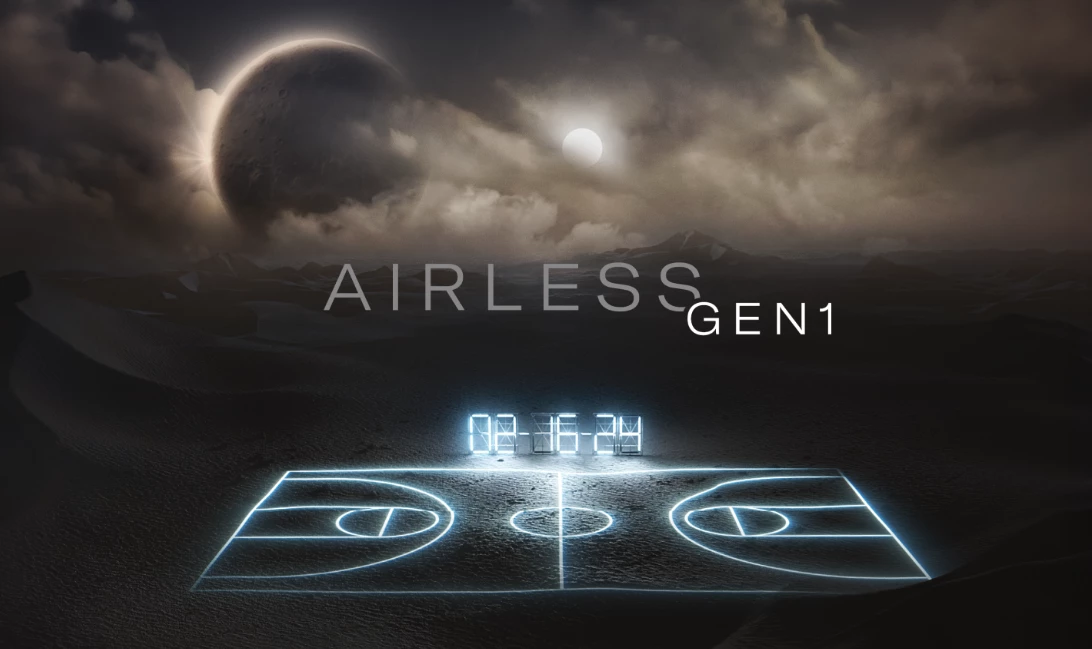 The Airless Gen1 launches on Friday, Feb 16 as part of the NBA's All-Star weekend