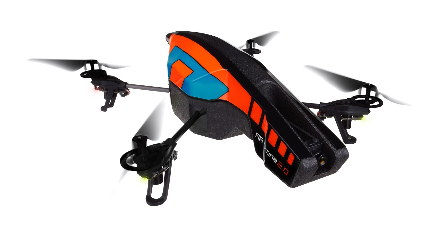 The Flight Recorder is fitted inside the AR.Drone's outer shell