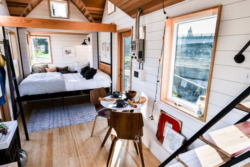 Another shot of the Urban Payette with Elevator Bed, with the bed in the down position
