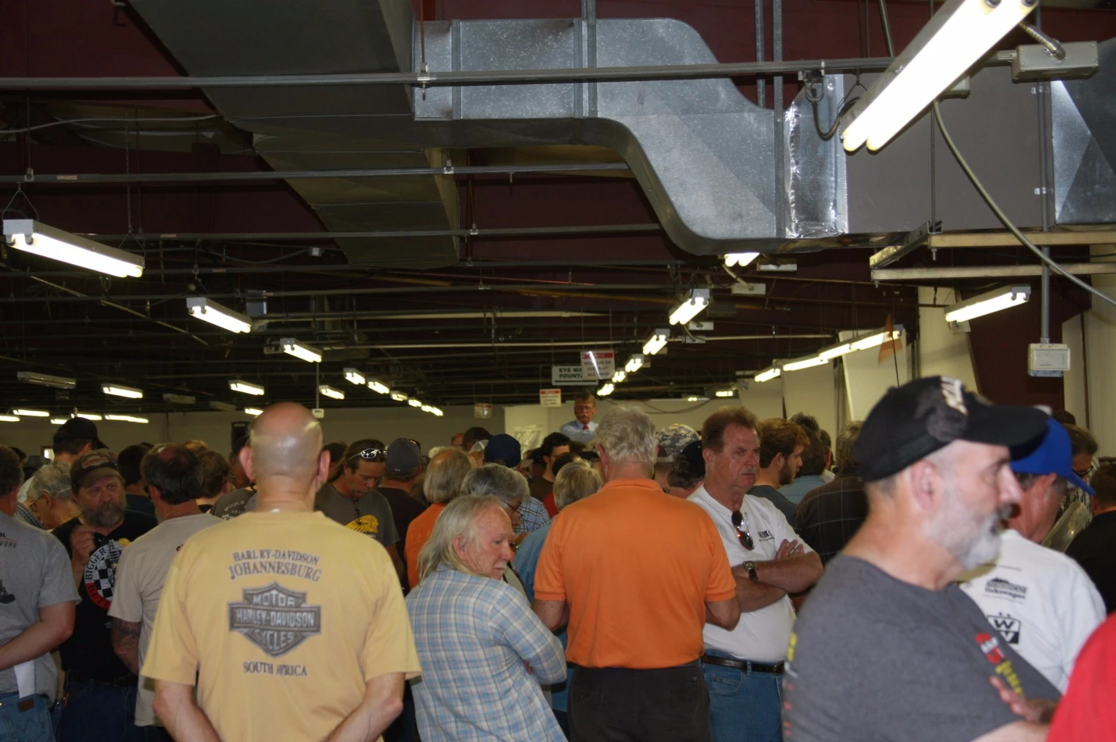There was a sea of humanity during the sale