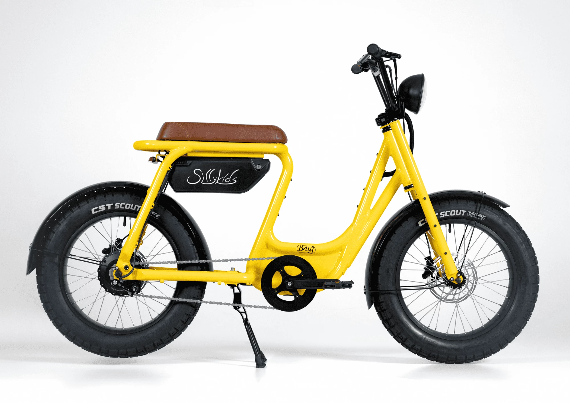 The Bug single-speed ebike is built around a low-step aluminum alloy frame