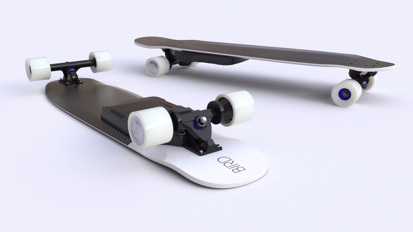 Sensorpacked electric skateboard gives hand remotes the Bird