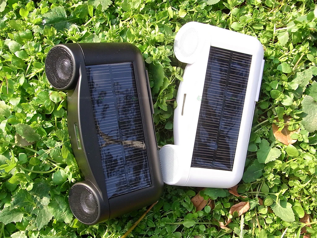 Landport's Solar Sound speakers offer up to eight hours from a single charge