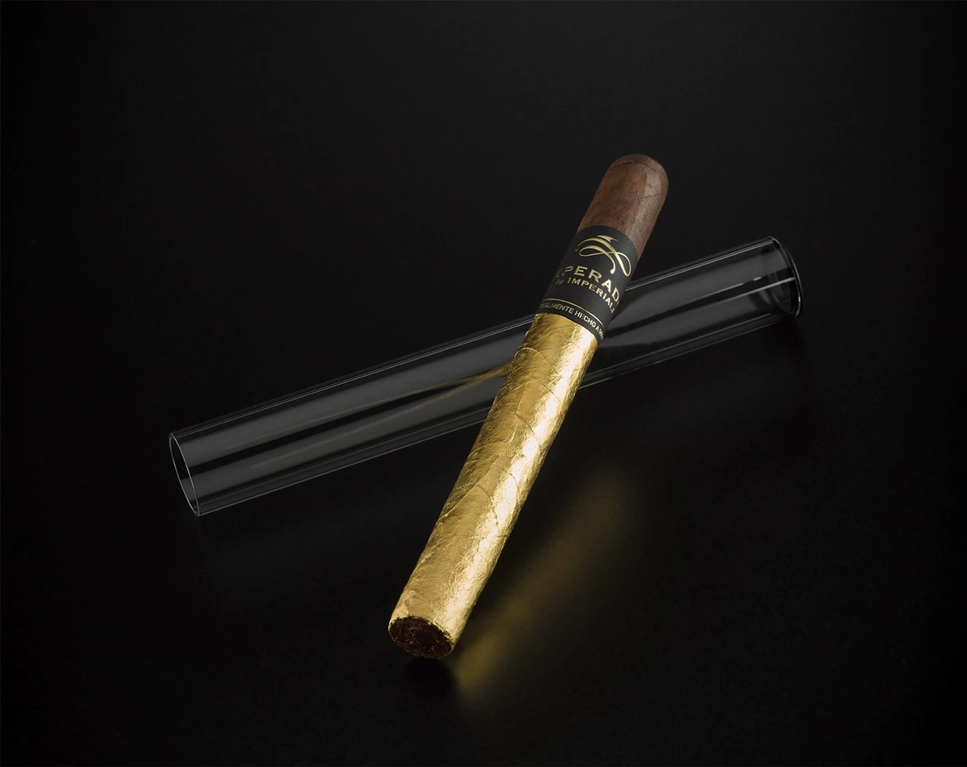 The Emperador's cigars are wrapped in gold leaf