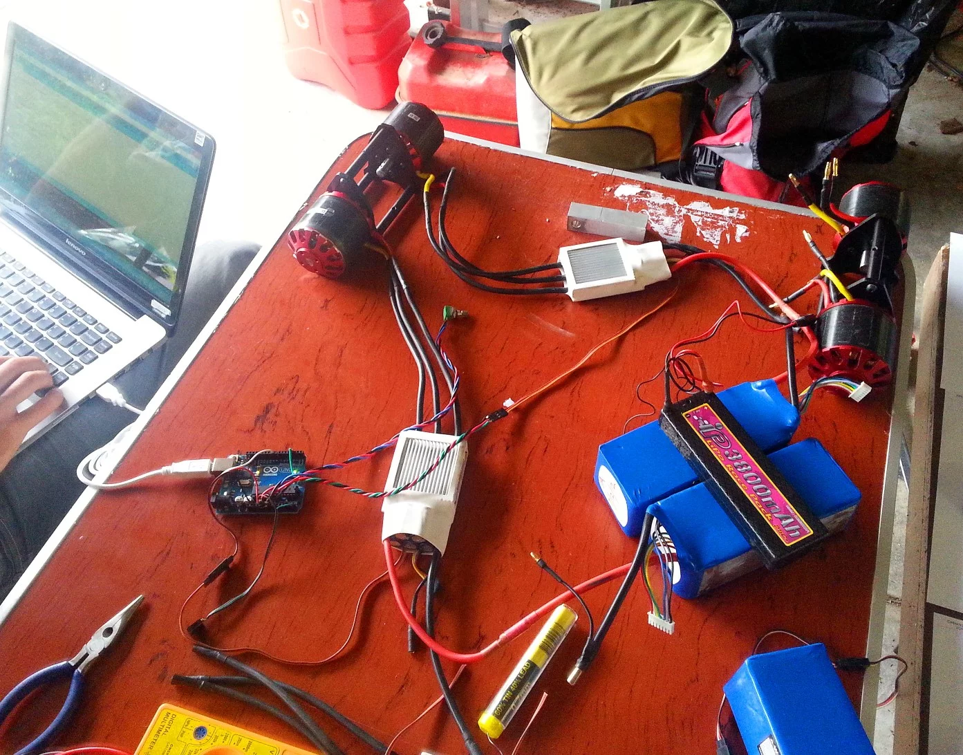 Setting up the electric differential