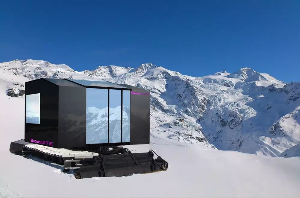The Snowsuite Giano uses slide-outs for a combination of compact mobility and spacious overnighting