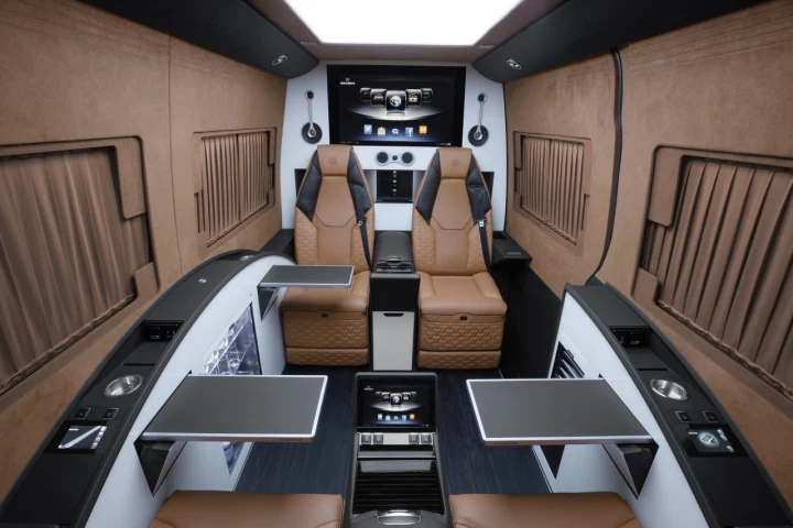 The Brabus Business Lounge gives the Mercedes Sprinter a thorough cabin makeover