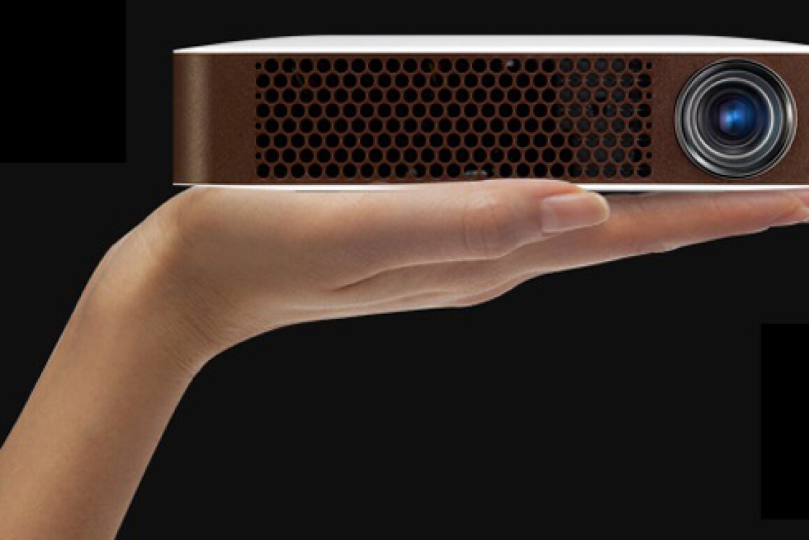 LG's Bluetooth MiniBeam projector provides a big screen from a small