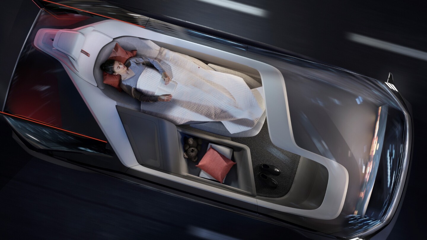 Volvo 360c single-person sleeper configuration