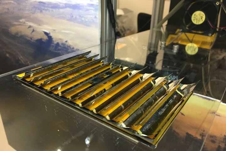 An ultra-lightweight prototype space solar "tile" capable of collecting solar energy, converting it to radio frequency energy and transmitting it wirelessly over distance