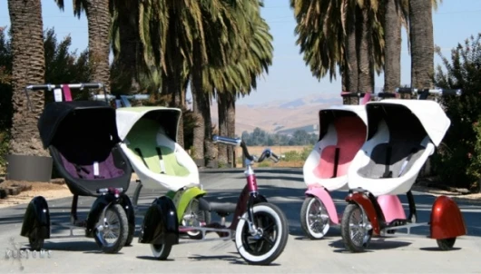 Roddler strollers can be converted into a kid's trike with a trike conversion kit
