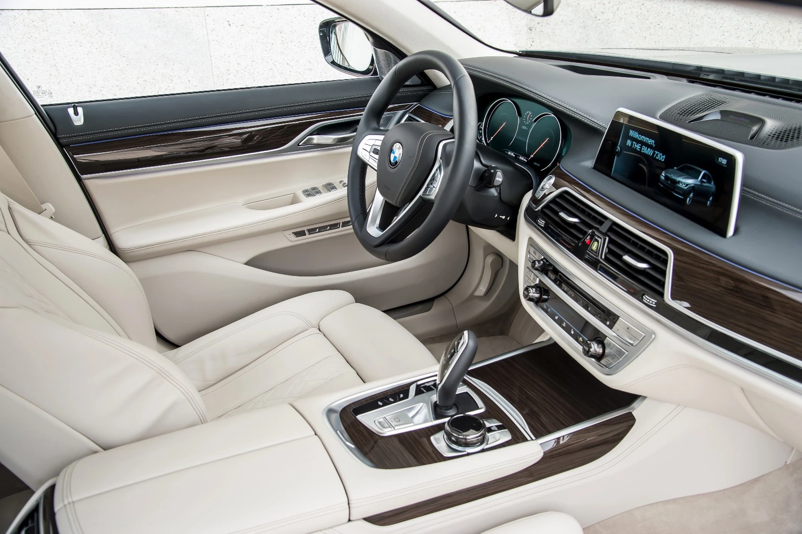 Inside, the 750d still offers jet-like luxury for the road