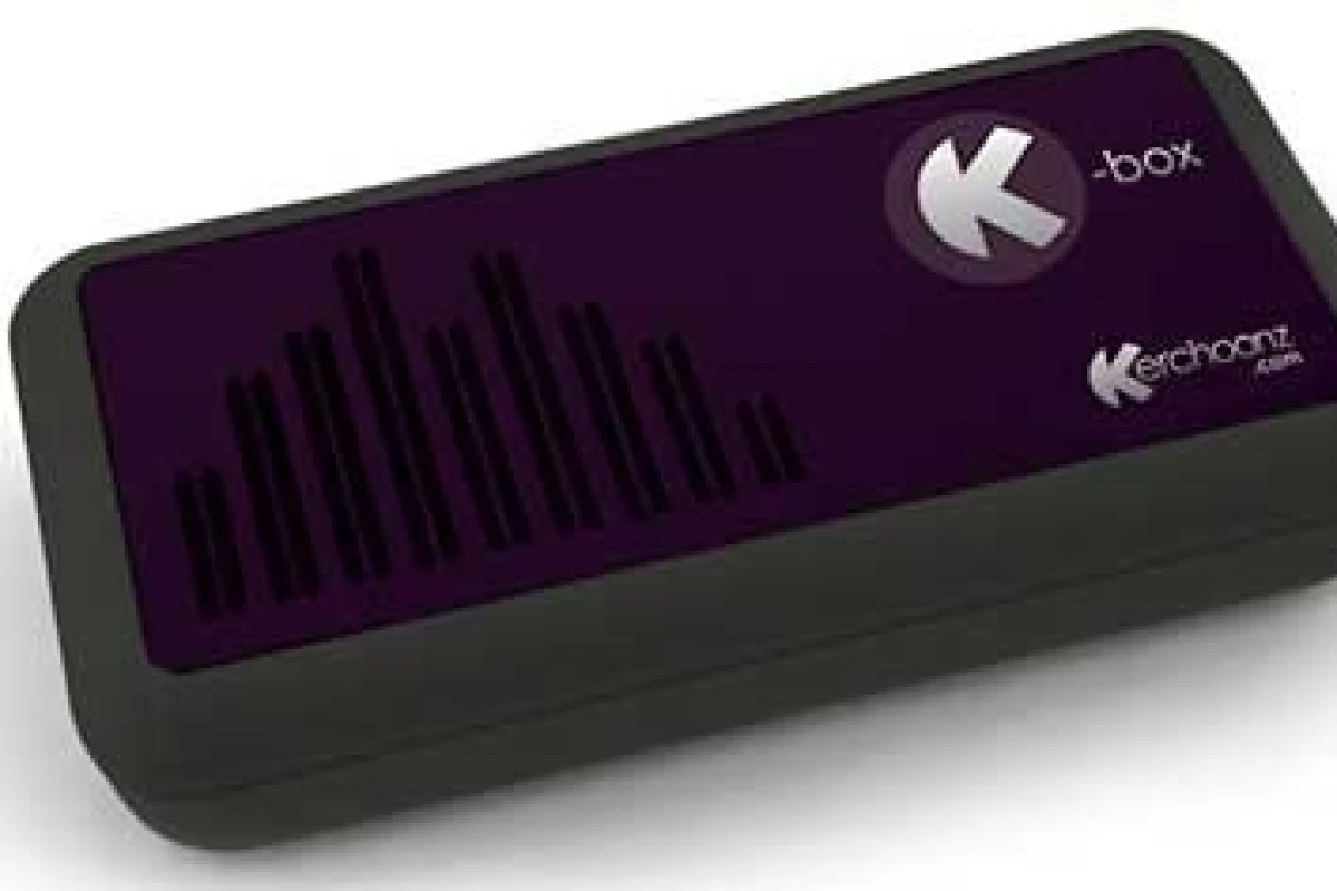 The K-box turns any flat surface into a giant speaker