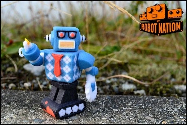 My Robot Nation lets visitors choose from an assortment of parts, colors, and graphics to build an interactive 3D rendering of their robots