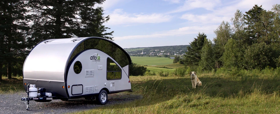 The electric retractable roof offers greater interior space compared to traditional teardrop trailers