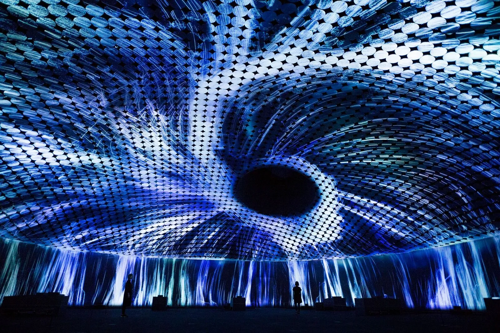 An exhibition entitled Massless from Tokyo-based digital art collective TeamLab at the Amos Rex museum in Helsinki