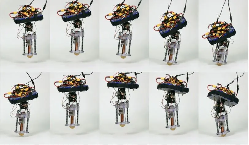 The Disney hopping robot in action