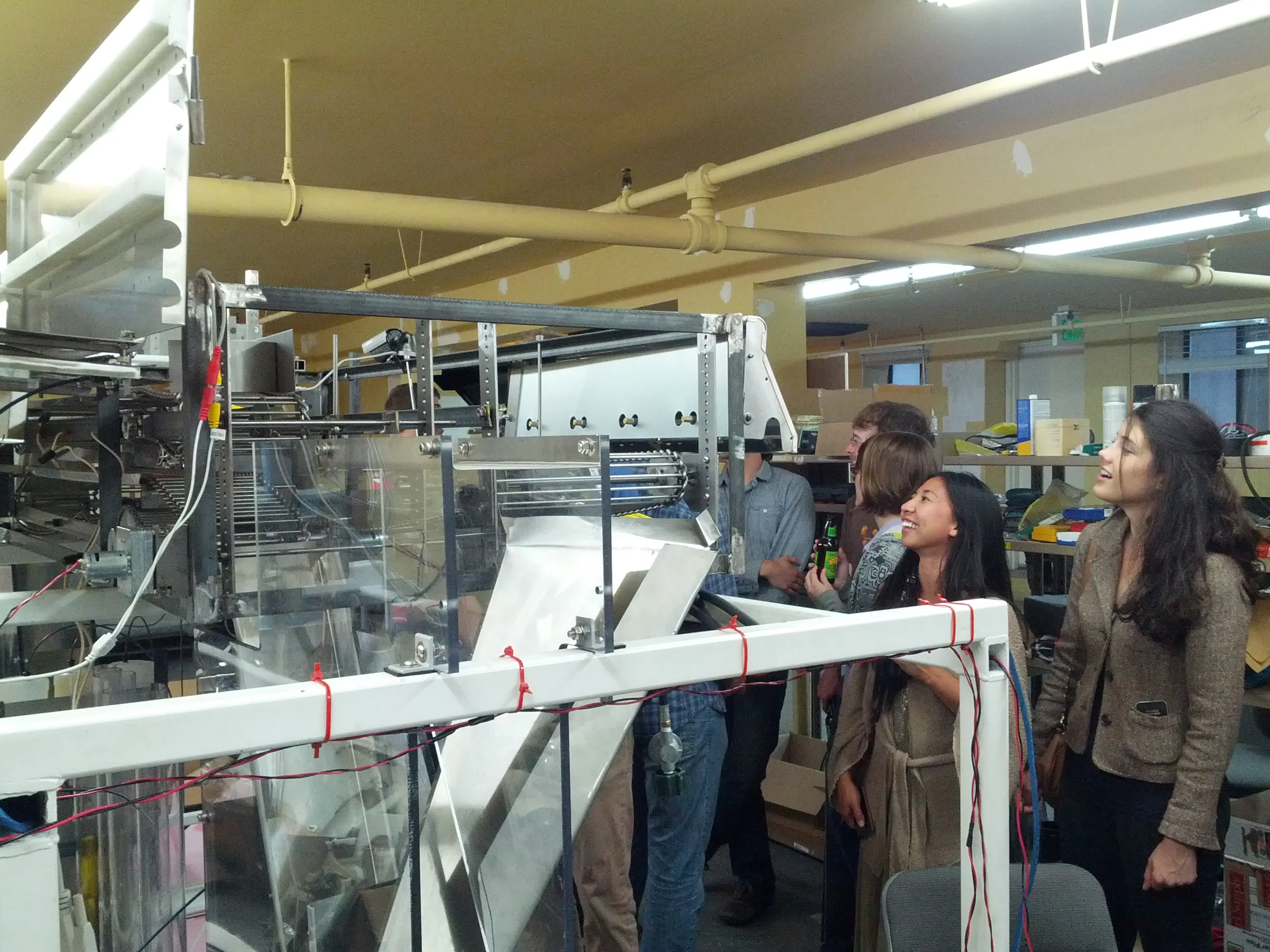 The hamburger-making machine