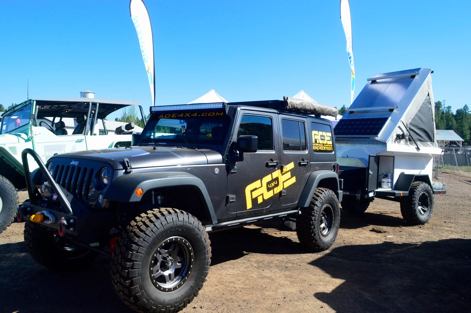 American Overland Expedition Jeep/trailer setup