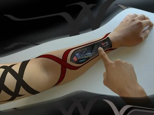 Dattoos would be printed onto the user's skin, and would identify the user via their DNA