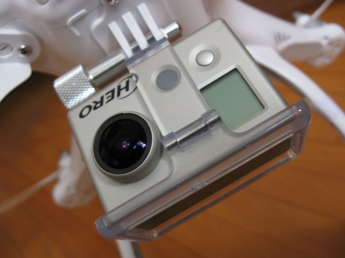 The Phantom's supplied camera housing