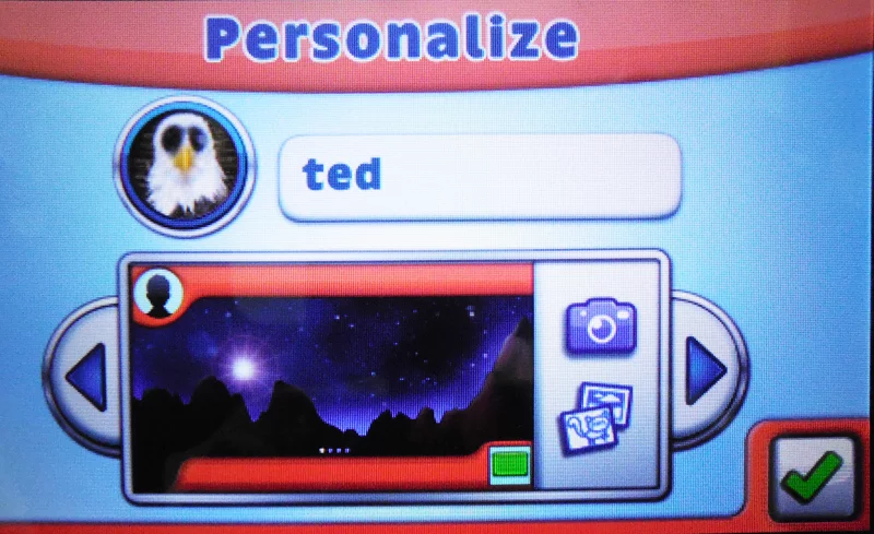 Children can personalize their profiles with their own photos and background images (Photo: Lakshmi Sandhana/Gizmag)