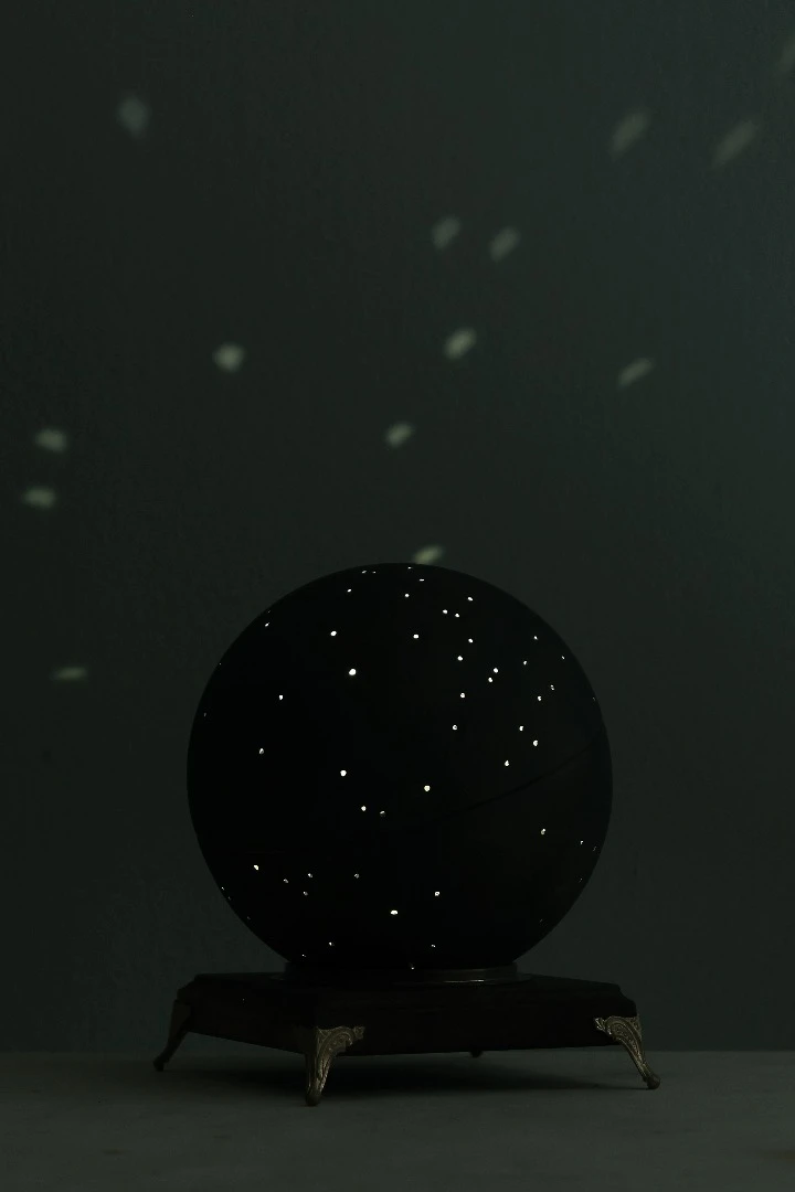 The Sputnik Kluster is one of the stranger designs, a hand-crafted steel light inspired by the Sputnik satellite