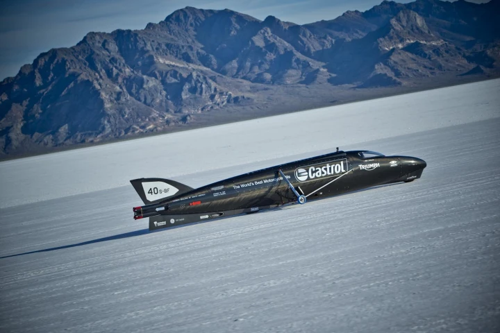 The Castrol Rocket in testing in Utah