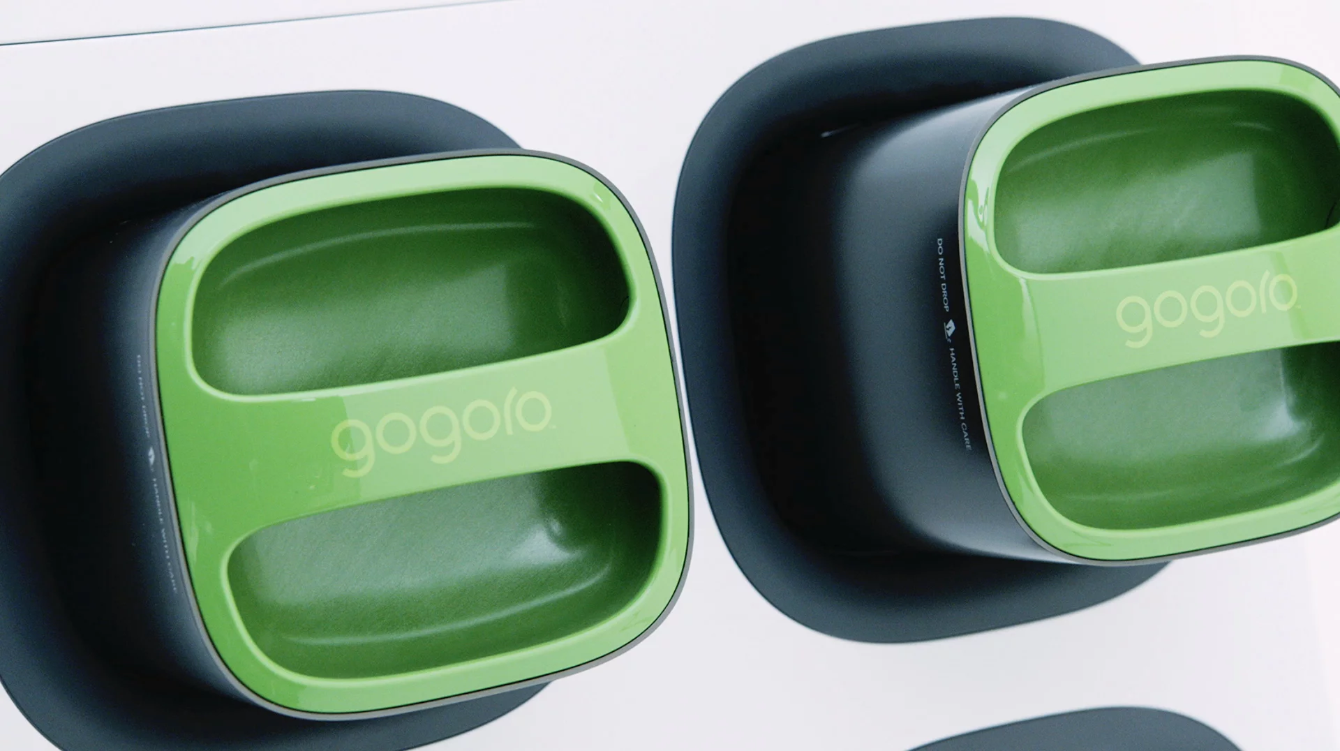 The Gogoro's battery uses Panasonic's18650-size automotive-grade lithium-ion energy cells