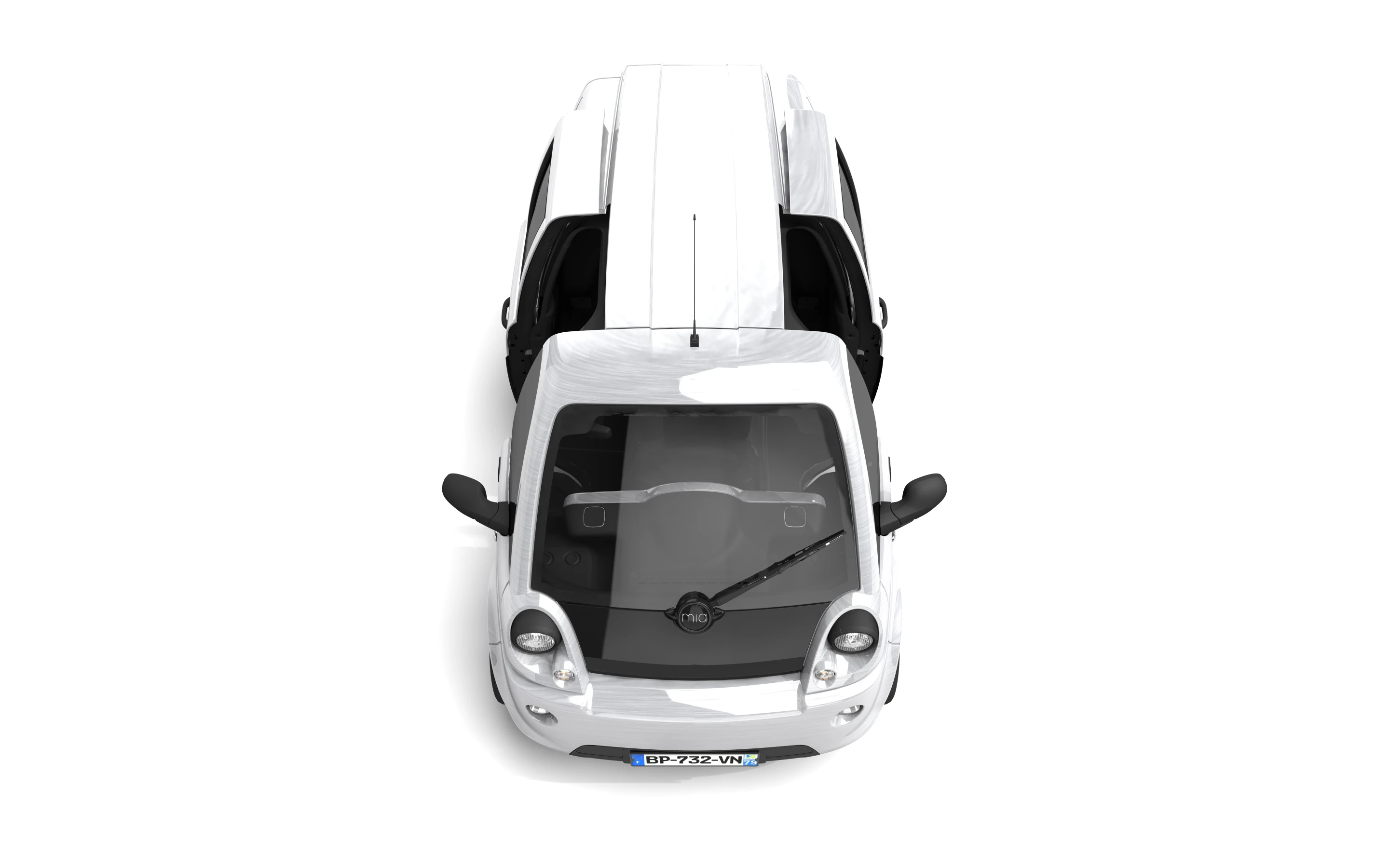 The mia U micro delivery van features lateral sliding doors for ease of access to the precious cargo
