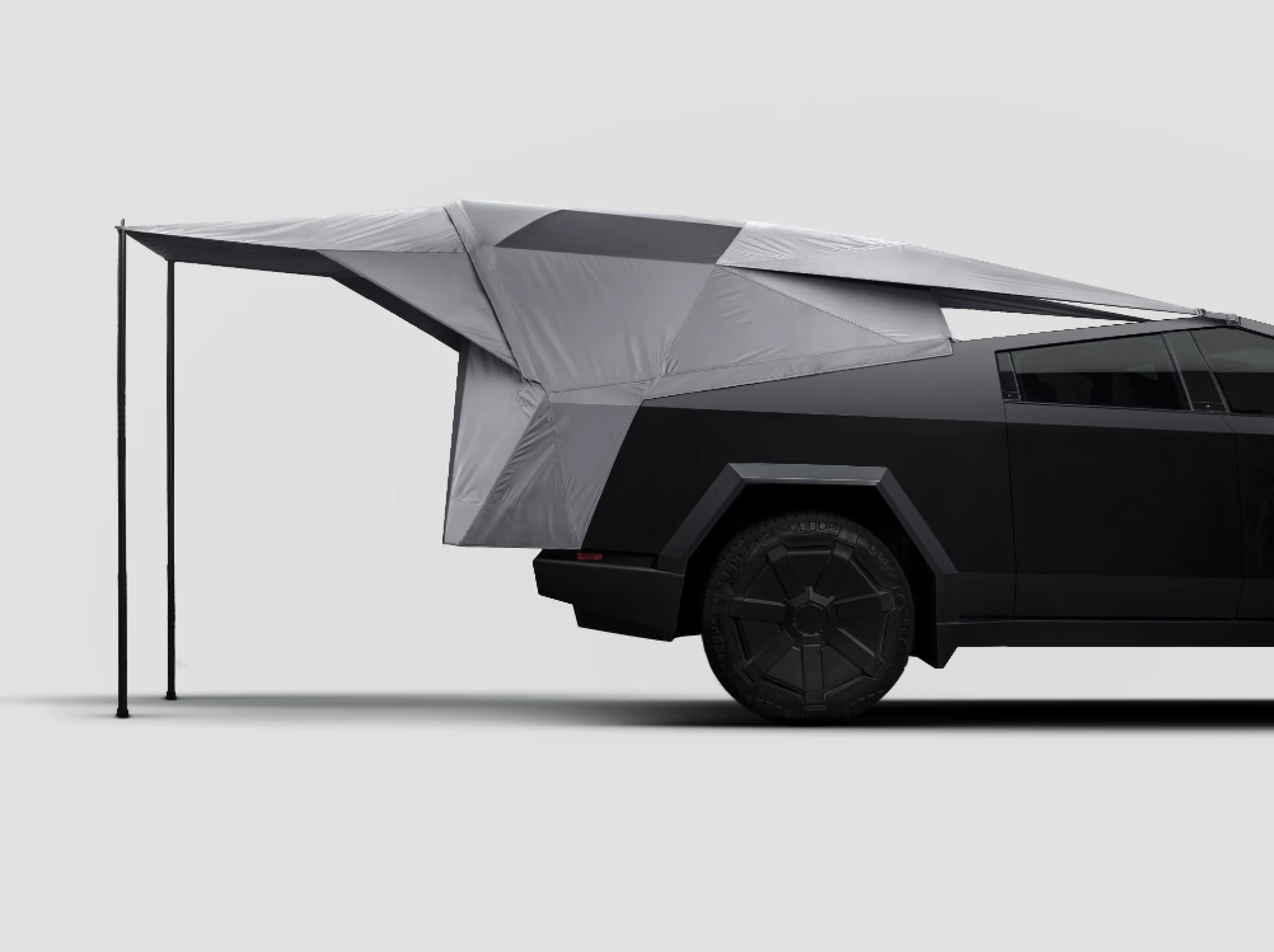 Inflatable Basecamper turns Tesla Cybertruck into boundless micro-RV