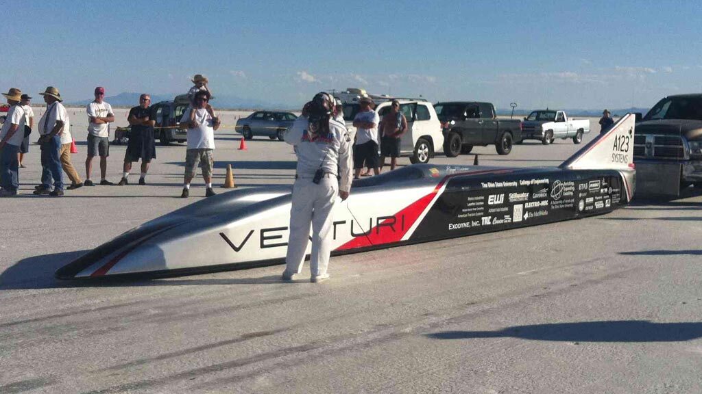 Buckeye Bullet 2 5 Claims Battery Electric Vehicle World Land Speed Record Of 307 7mph The buckeyes) as a joint project with venturi. buckeye bullet 2 5 claims battery
