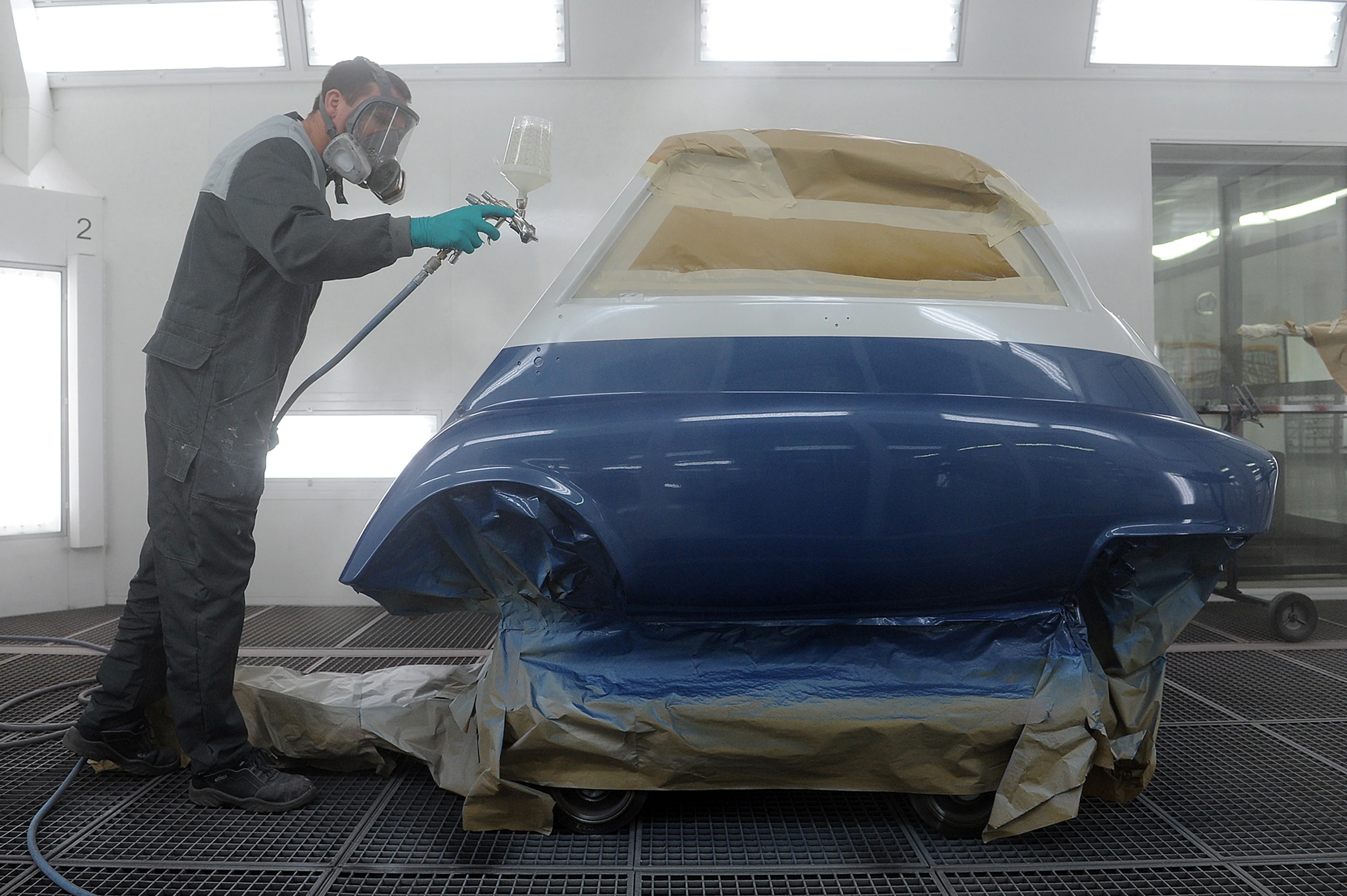 The exterior receives a makeover with Glasurit paint
