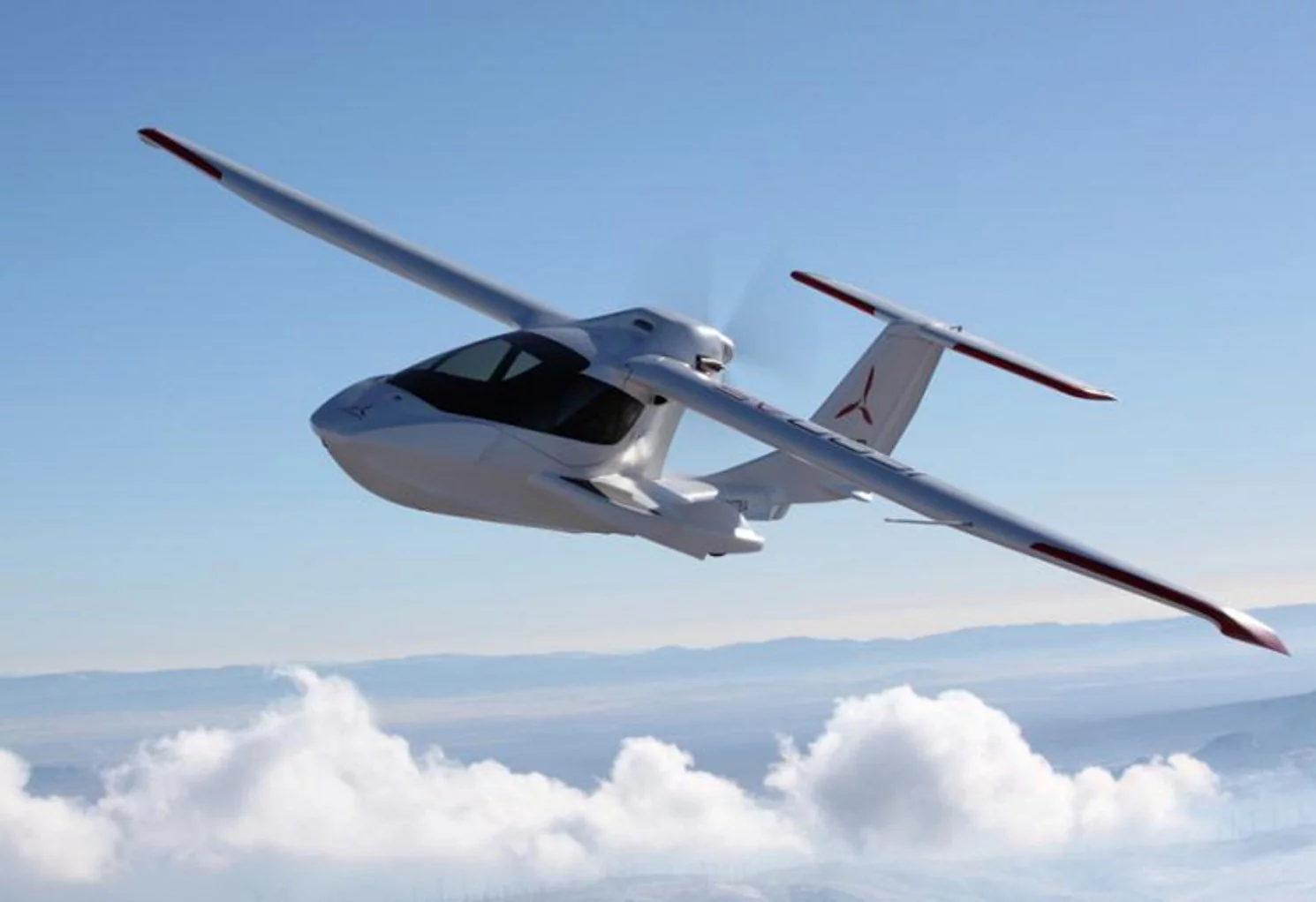 The ICON A5 in flight