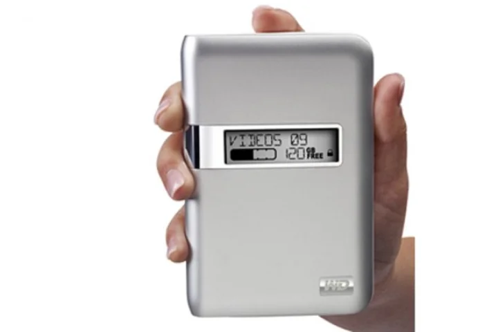 The e-paper display of Western Digital's My Passport Studio drive is always on