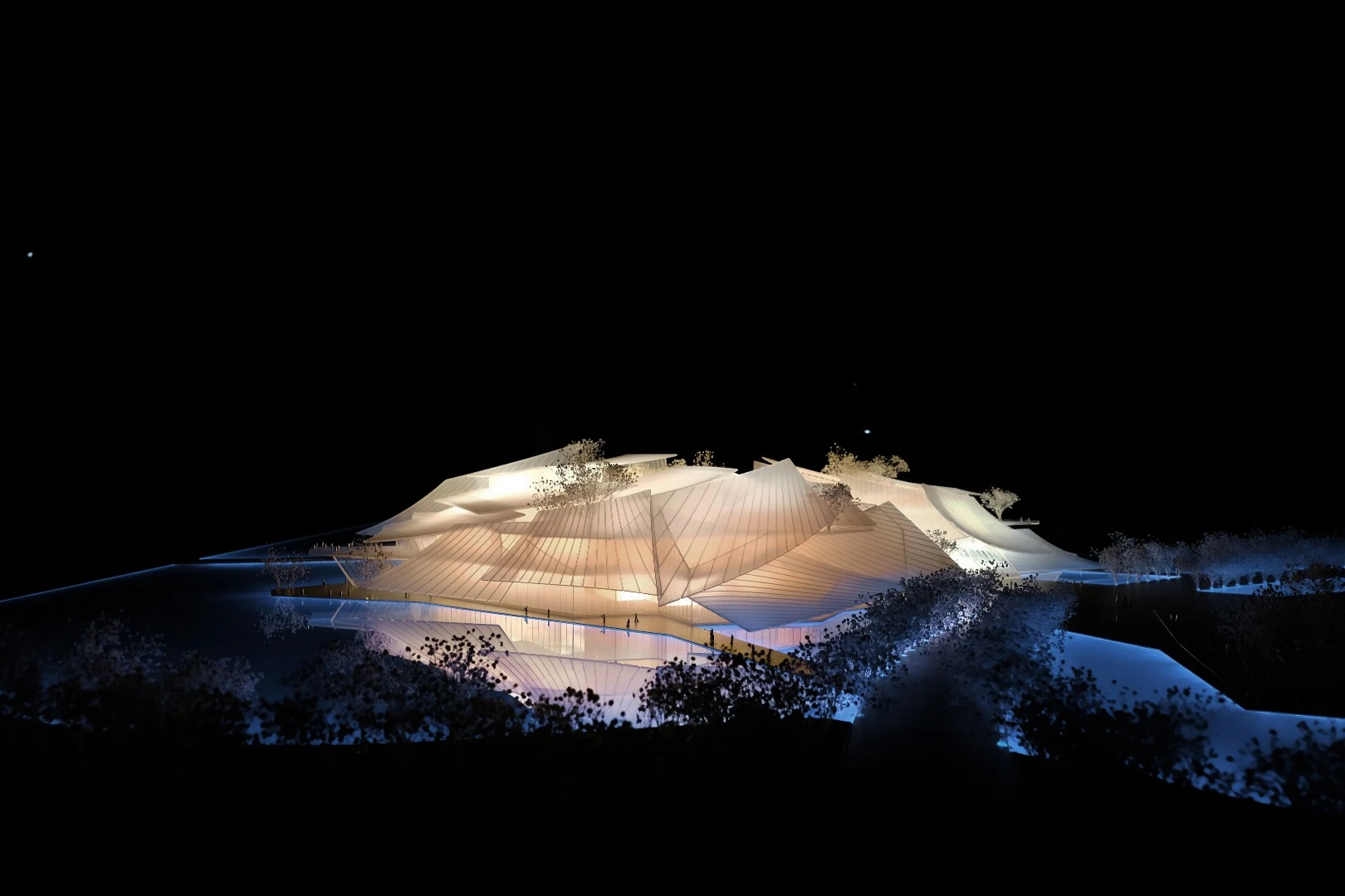 Architectural model of the Yiwu Grand Theater
