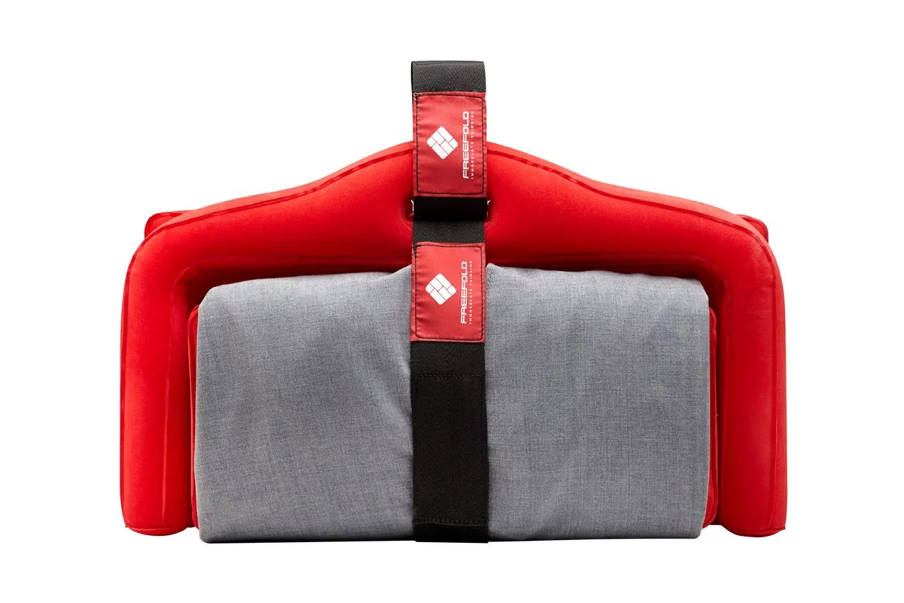 An inflatable version has also been designed that tips the scales at 200 g (7 oz), but this is currently only being offered to corporate clients as the kind of branded gift given out at trade shows