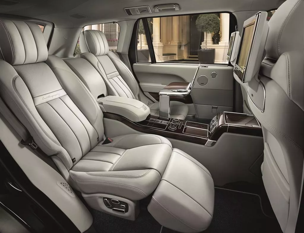 The Range Rover SVAutobiogaphy's rear seats