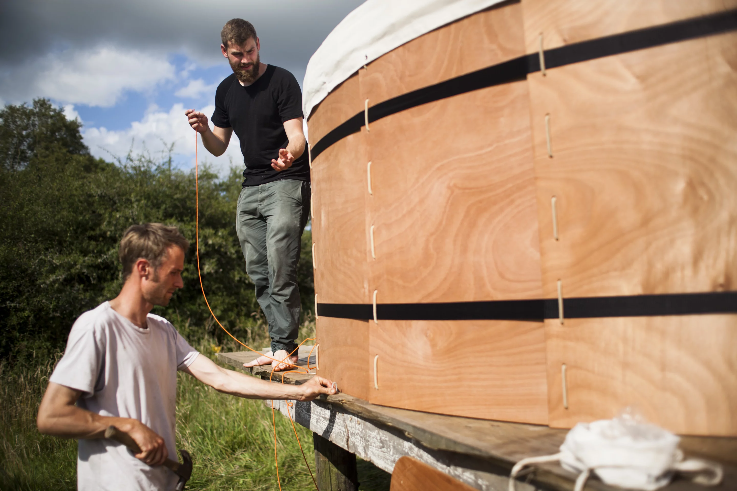 The Jero yurt can be put to various uses, including glamping, an extra bedroom, or serve as a basic off-grid dwelling