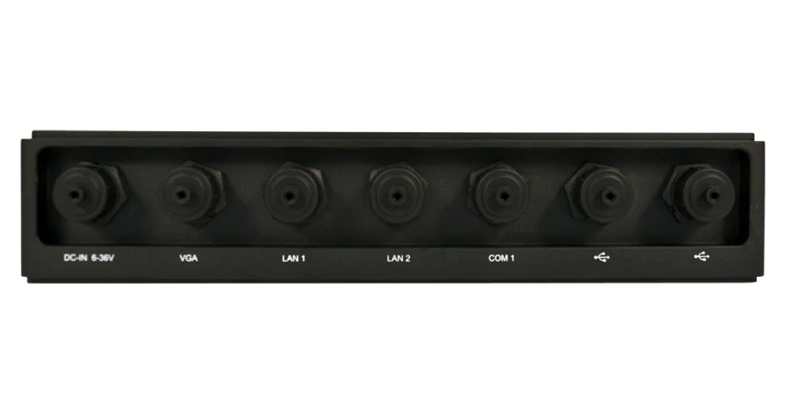 The connectors sealed on the back of the Stealth PC