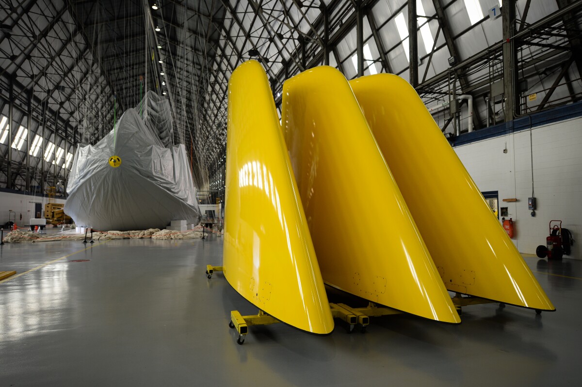 Once airborne, this will be the first of a project to build new zeppelin-design airships to replace Goodyear's current fleet of blimps
