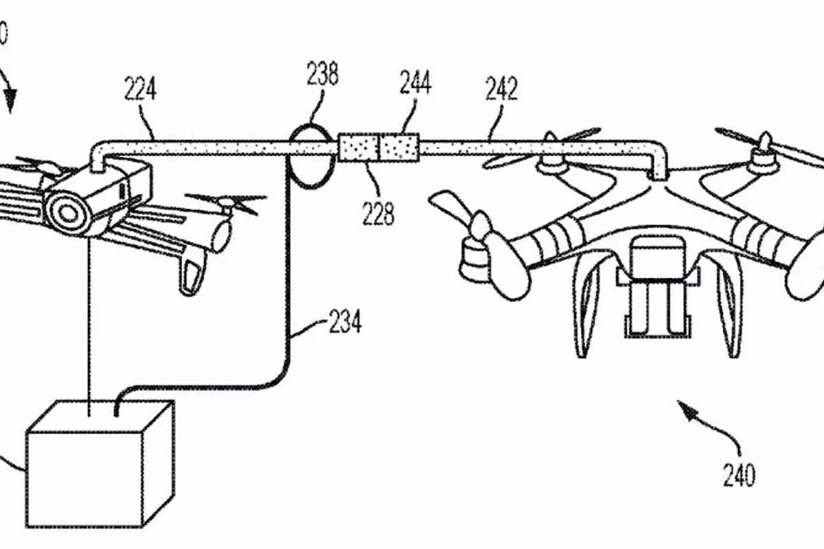IBM's patent details how packages could be transferred between drones in mid air