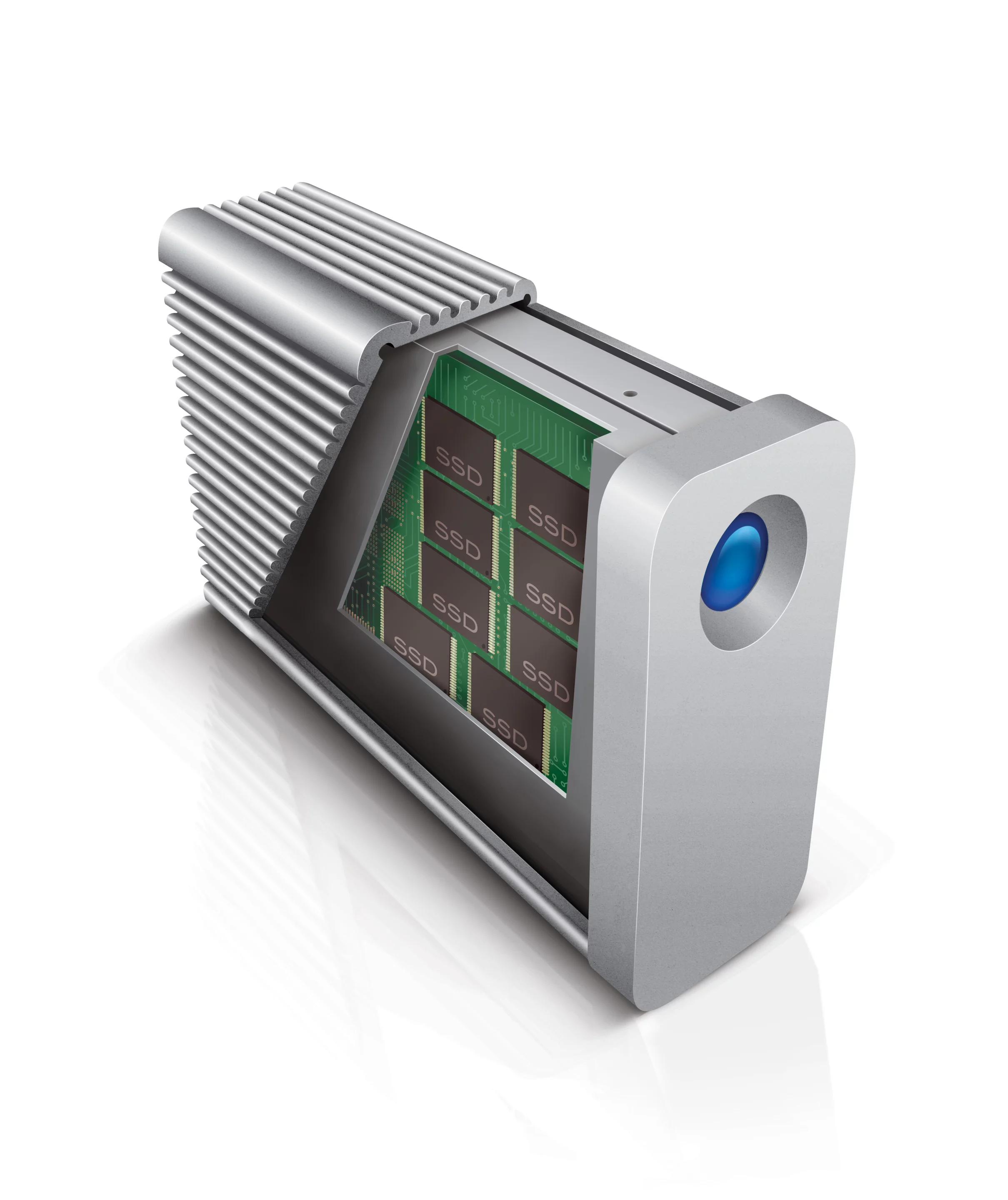 The LaCie Little Big Disk Thunderbolt Series SSD packs a pair of SSDs