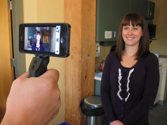 The Grip & Shoot is a pistol grip attachment for the iPhone