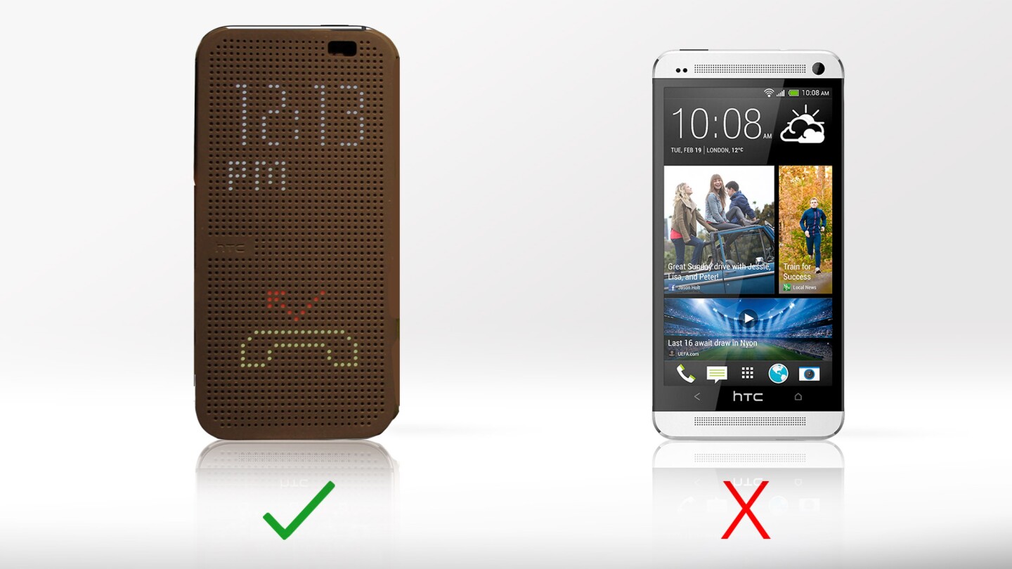 Only the new model plays nicely with HTC's new Dot View case