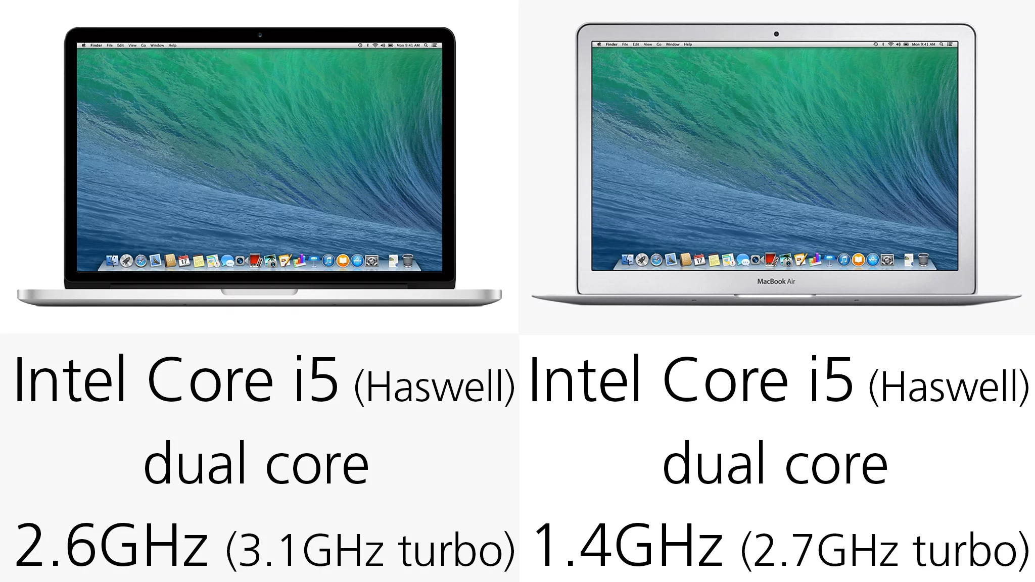 The new Retina MacBooks saw a minor speed bump over the late 2013 models